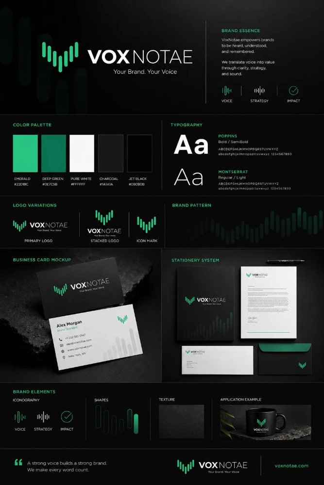 VoxNotae brand identity