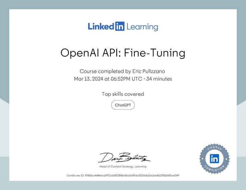 Certification