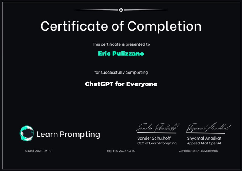 Certification