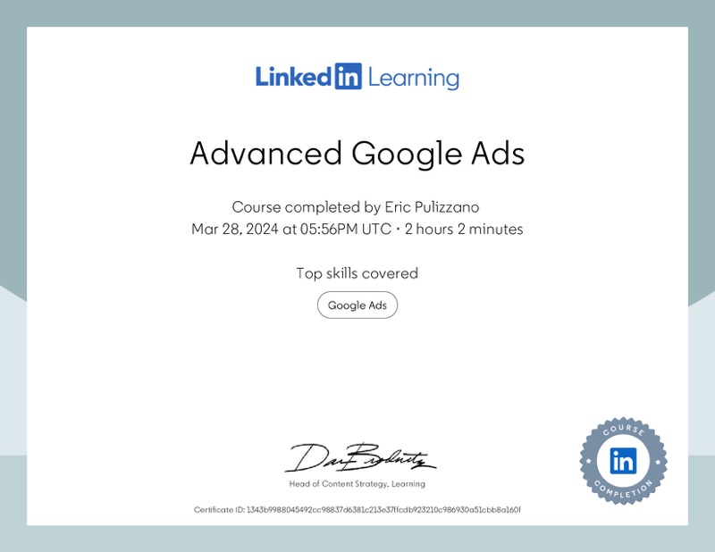 Certification