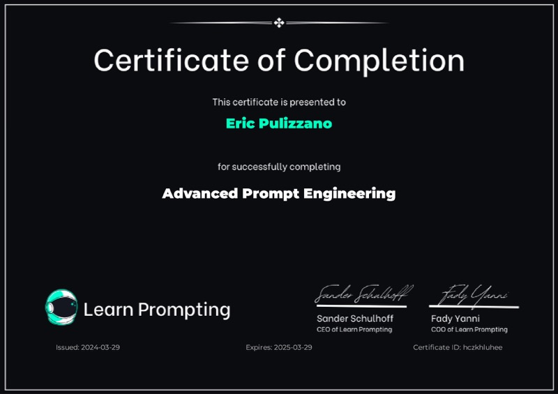 Certification