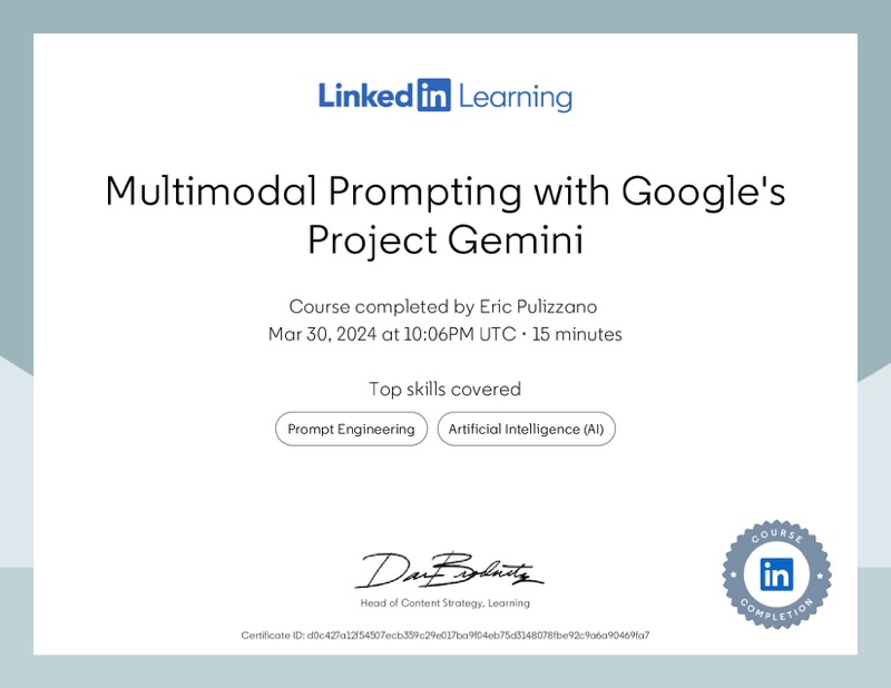 Certification