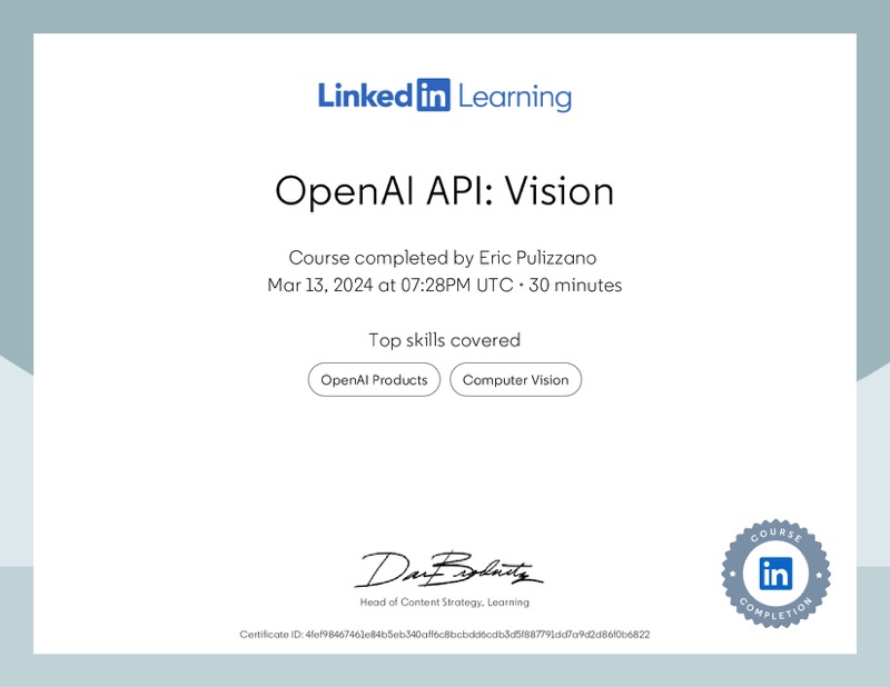 Certification