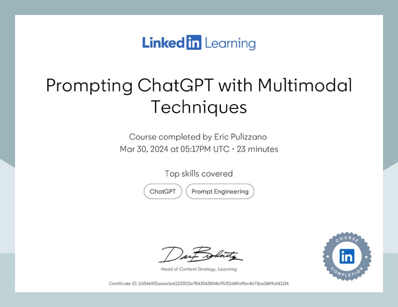 Certification