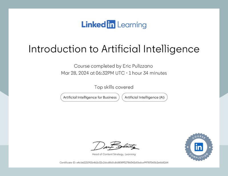 Certification
