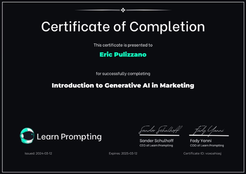 Certification