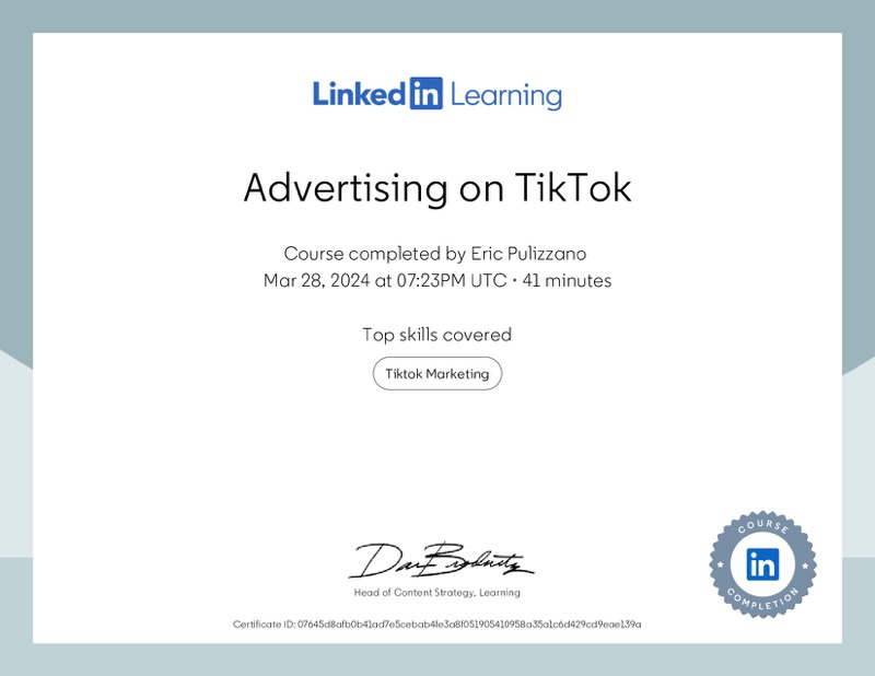 Certification