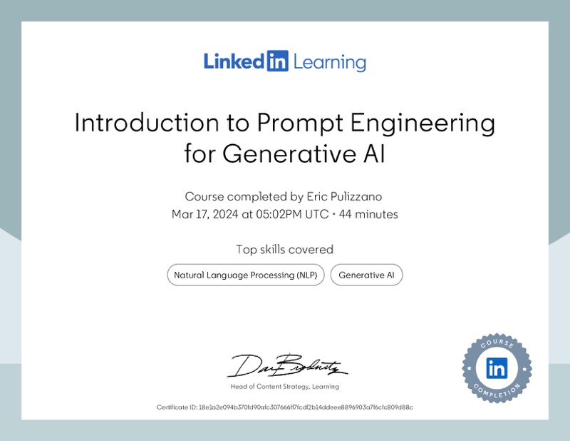 Certification
