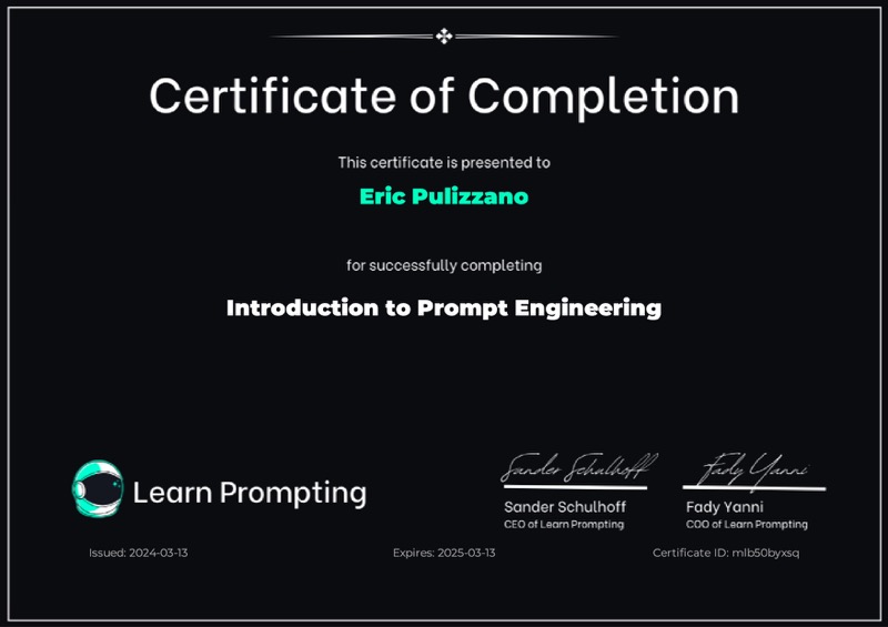 Certification