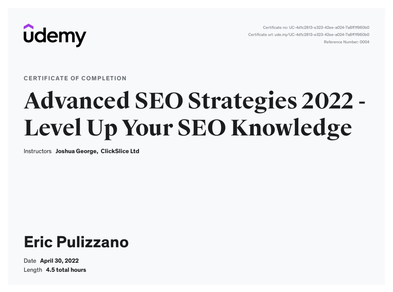 Advanced SEO