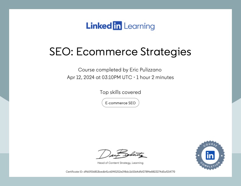 SEO Ecommerce Strategies
