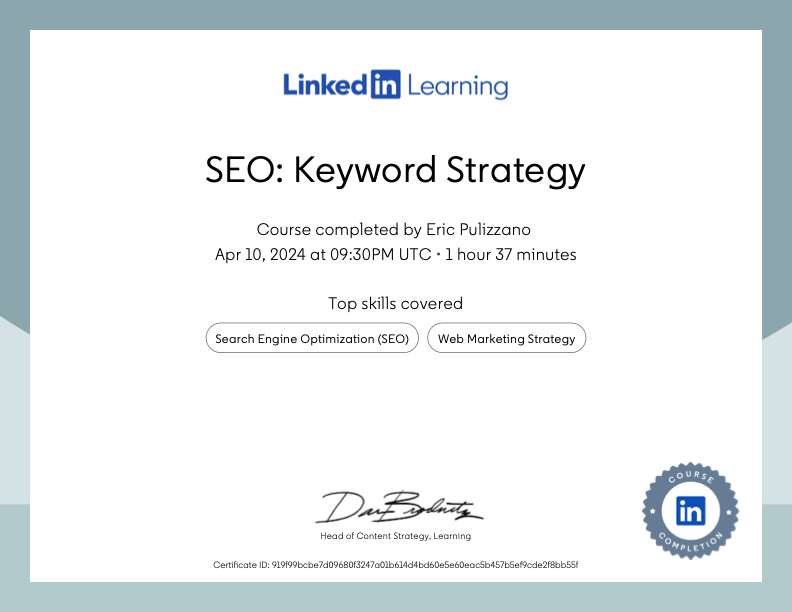 SEO Keyword Strategy