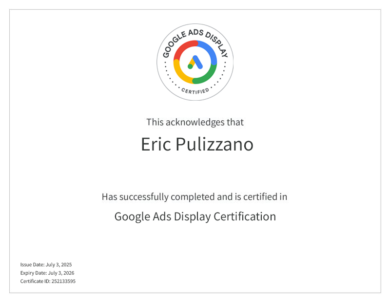 Google Ads Display Certification