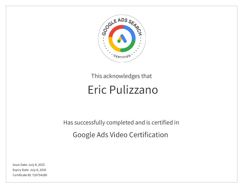 Google Ads Search Certification