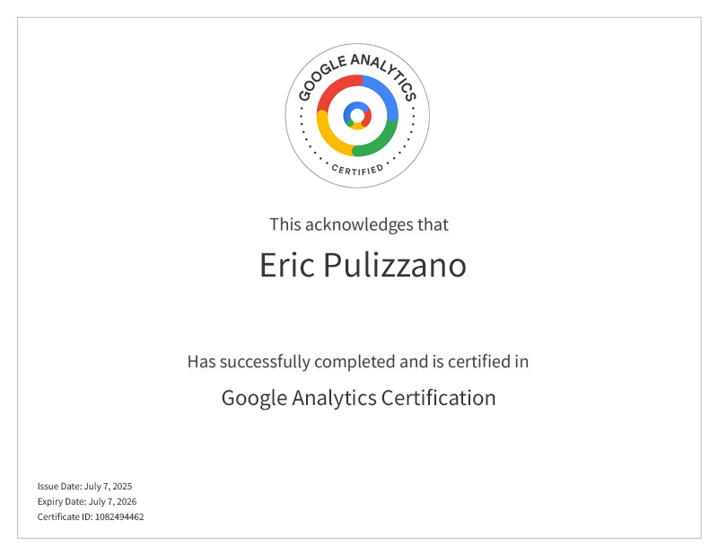Google Analytics Certification