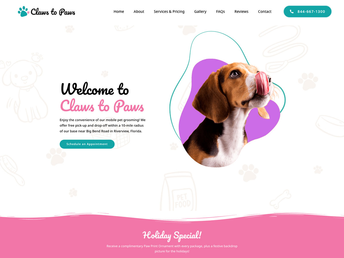 Claws 2 Paws — Pet Grooming