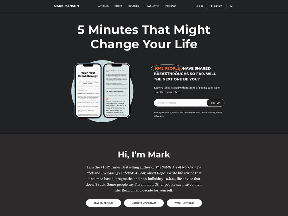 Mark Manson — Author