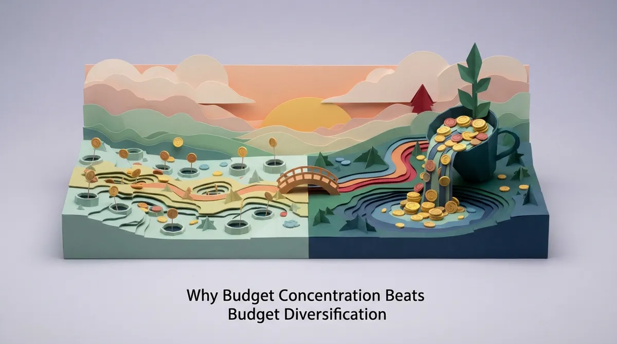 The text should be : Why Budget Concentration Beats
Budget Diversification